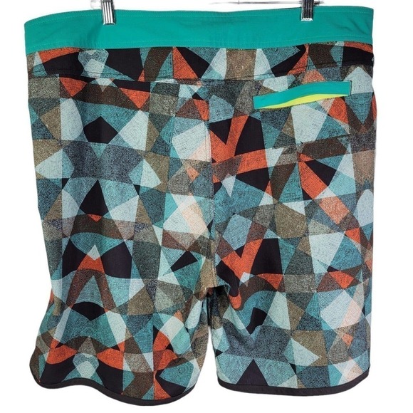 PrAna High Seas Board 9" Shorts Swim Trunks UPF 50+ Beach Mens 40 Printed - Picture 3 of 10